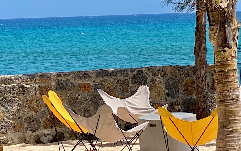 Pointe Azur private pool area sun downer