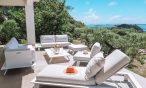 Villa Brisas beachfront outdoor seating area